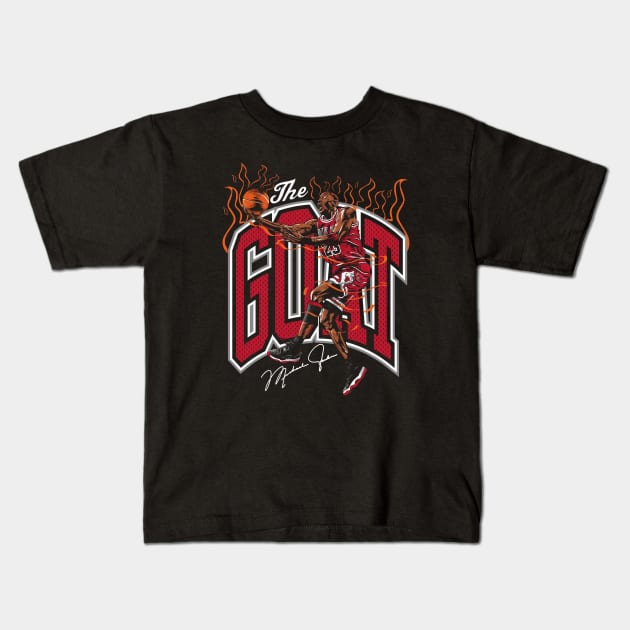 BASKETBALLART - MJ23 GOAT Kids T-Shirt by JORDAN-ART23